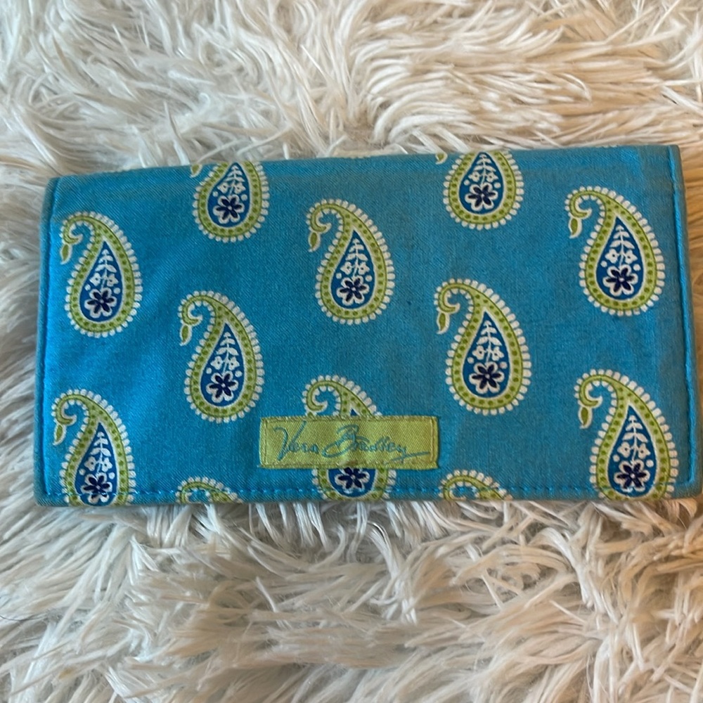 Vera Bradley Blue Paisley checkbook cover